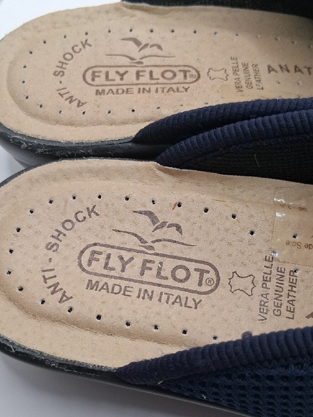 Women's Navy Mesh Slip-On Clogs - Picture 2 of 8